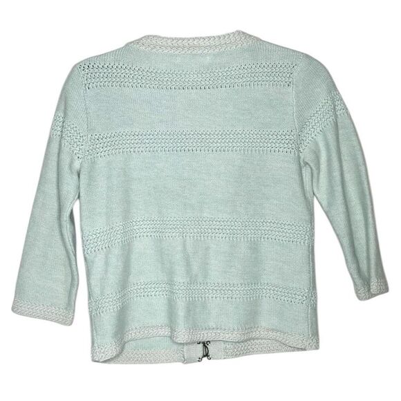 CAbi Society Sweater Women’s Size Small Mint Green Cardigan Style Lady Jacket - Picture 6 of 8